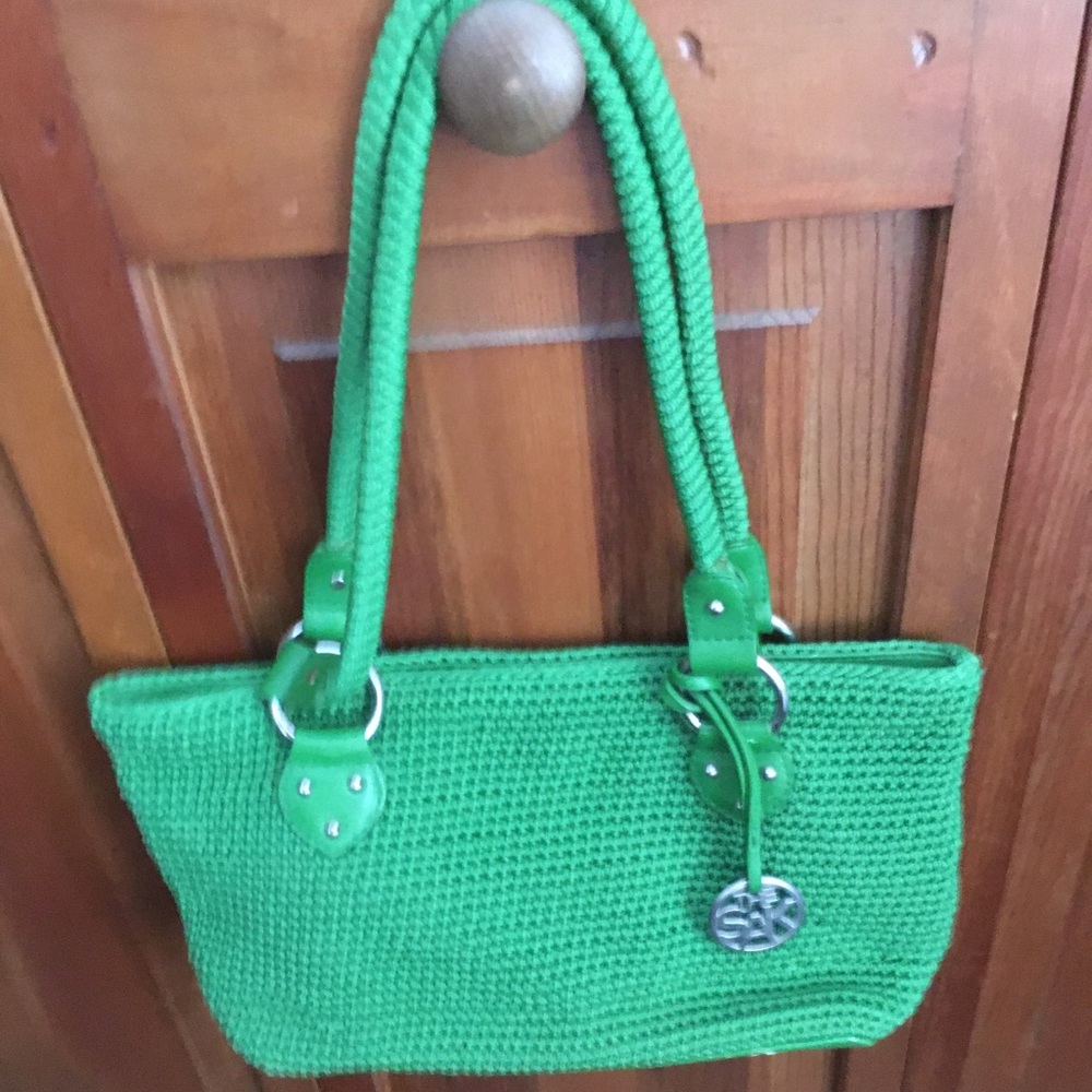 NWOT THE SAK Crocheted Kelly Green Handbag